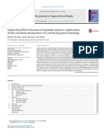 Supercritical Fluid Extraction of Vegetable Matrices