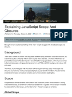 Explaining Javascript Scope and Closures Robert S