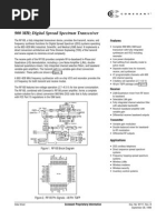 900 MHZ Digital Spread Spectrum Transceiver: Features