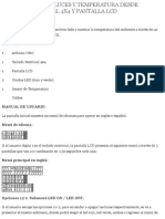 CONTROLADOR DE LUCES Y TEMPERATURA DESDE TECLADO MATRICIAL 4x4 Y PANTALLA LCD - IDETEC