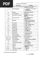 Copyreading Symbols