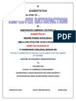 Mba HR Project A Study On An Employee Satisfaction in VAIDYANATH COMPANY LTD PARLI V