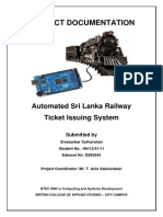 Automated Railway Ticket Issuing System For Sri Lanka