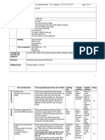 Description of Class Teaching Unit Type of Lesson