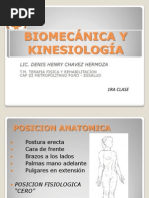 1ra Clase de Biomecánica y Kinesiología