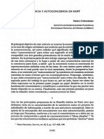 Conciencia y Autoconciencia en Kant - Pedro Stepanenko PDF