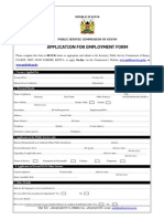 PSCK Job Application Form