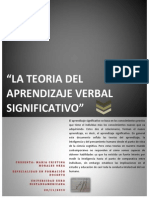 Teoria Del Aprendizaje Verbal Significativo