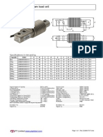 LCBB Bending Beam Load Cell: Specifications in MM and KG