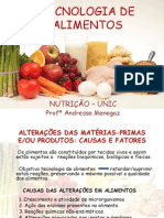 Conservação de Alimentos - Parte I