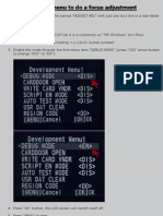 Pentax KX / Pentax K-X AF Adjustment Through Undocumented "Debug Mode"