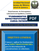 Fundamentos de Espectrofotometría y Curva Patrón