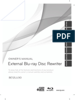 External Blu-Ray Disc Rewriter: Owner'S Manual