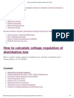 How To Calculate Voltage Regulation of Distribution Line - EEP