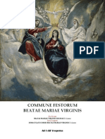 Commune Festorum Beatae Mariae Virginis: Ad I &II Vesperas