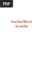 Green House Effect and Sea Level Rise