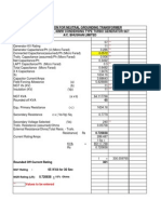 Calculation For Neutral Grounding Transformer Project: 11Kv, 40Mw Condensing Type Turbo Generator Set A/C. Bhushan Limited