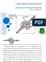 N P D: A R C An Assignment On Marketing Management: Prepared by