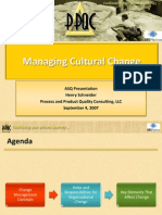 Managing Cultural Change