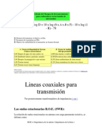 Lineas Coaxiales para Transmisión