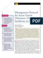 CANINE-Management Protocol For Acute Gastric Dilatation-Volvulus Syndrom in Dogs