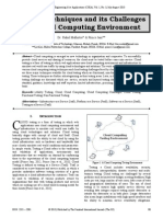 Testing Techniques and Its Challenges in A Cloud Computing Environment