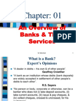 An Overview of Banks & Their Services: M. Morshed 1