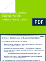 Improper Expense Capitalization Examples