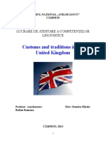 Customs and Traditions in The UK