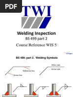 Welding Inspection: BS 499 Part 2 Course Reference WIS 5