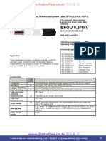 BFOU 0,6/1kV: Halogen-Free, Mud Resistant, Fire Resistant Power Cable, BFOU 0,6/1kV, P5/P12