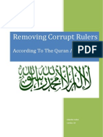 Removing Corrupt Rulers According To The Quran and Sunah