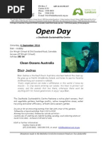 Sat 6 Sept Open Day - Clean Oceans