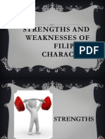 Strengths and Weaknesses of Filipino Character