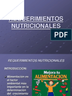 Requerimientos Nutricionales