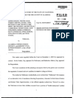 Order Denying Petitions' Petition For Writ of Mandamus in Balde v. Alameda Unified School Dist., No. RG09-468037 (Cal. Alameda County Sup - CT.)