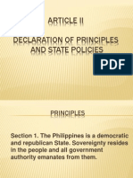 Article Ii Declaration of Principles and State Policies