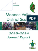 Moonee Valley District Scouts - Annual Report 2013-2014