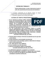 Unidad I. Estudio de Tiempos Predeterminados