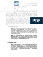 Crecimiento y Desarrollo Normal de Los Adolescentes