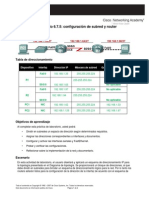 Configuracion de Subred y Router