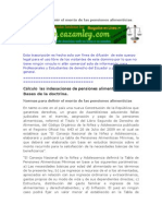 Cálculo Las Indexaciones de Pensiones Alimenticias