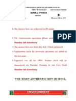 The Most Authentic Key in India.: 1. The Answer Keys Are Subjected To 3% Error