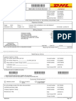 DHL Inbound Charges