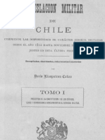 Legislación Militar de Chile Desde 1812 Hasta 1882 TOMO I