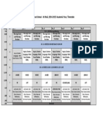 KG 1 A Timetable