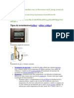 Clasificación de Termómetros