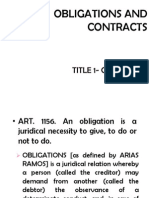 Obligations and Contracts