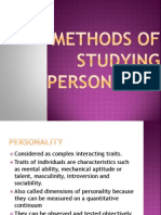  Methods of Studying Personality