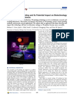 Evaluation of 3D Printing and Its Potential Impact On Biotechnology and The Chemical Sciences